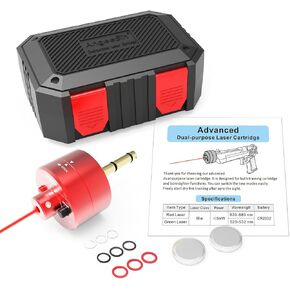 Laser Training Cartridge/Laser Target Suitable for Dry Fire Training, Laser Bullet with Spare Accessories