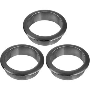uxcell 4 Pcs 2.36 inch (60mm) Nylon Desk Grommets, Plastic Cable Hole Cover, Wire Cord Cable Organizer for Computer Desk Cabinet, Gold