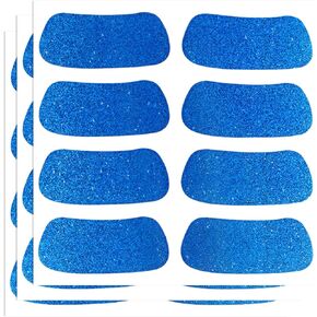 12 Pairs Glitter Eye Stickers – Black Breathable Eye Strips Football Eye Stickers Softball & Baseball Sports Cheek Paint, Adhesive Eye Strips for Football, Softball，Lacrosse & School Events - Black