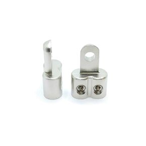 Ring Terminal Connector Aluminum Alloy with Gold Plated Dual 0 to 0 Gauge Wire 2Pcs, Golden