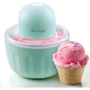 Americana Collection Elite EIM1205M 1 Pint Automatic Easy Homemade Electric Ice Cream Maker, Frozen Yogurt, Sorbet, Gelato Treat, with Recipes, Mint