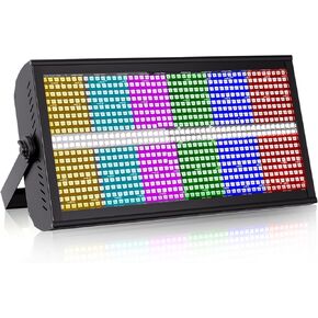Stage Light Bar Strobe Effect Light 200W 768LEDs RGB Dj Lights Bar 4/6/12/144/154CH DMX Control Auto Play Sound Activated Uplight Wash Light for Wedding Disco Party Stage Lighting