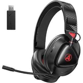 PH3 Wireless Gaming Headset for PS5, PS4, Switch, PC, Mac, Wireless Gaming Headphones with Microphone, Low Latency 2.4GHz Bluetooth PS5 Headset with Lossless Audio, 50Hrs Battery, Rotation, Black