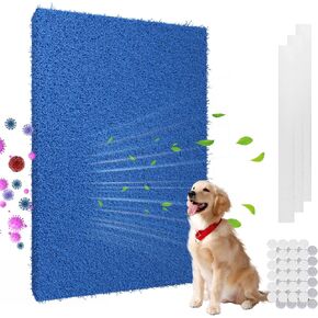 Reusable Air Filter 20x30, High Air Flow Cut to Fit Furnace Filters, MERV 6 Replacement Filter for HVAC, RV, Washable Replacement Air Conditioner Filters, 24 PCs Velcro(Actual 20x30x0.7 in.)