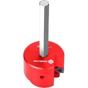 PVC Fitting Saver with 2 Inch Head Aluminum, PVC Pipe Reamer, PVC Socket Saver with 0.315" Hex Shaft, For Water Lines, Drain Lines, Vent Lines