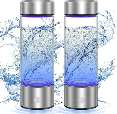 Hydrogen Water Bottle, Portable Rechargeable Hydrogen Water Bottle Generator [Gifts for Him Her], Hydrogen Water Machine for Home Travel Office Exercise (Silver) in Saudi Arabia