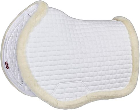 وسادة سرج مربعة LeMieux White Show Jumping الحساسة من EuroJump - وسادات سرج إنجليزية للخيول - معدات وإكسسوارات ركوب الفروسية in Saudi Arabia