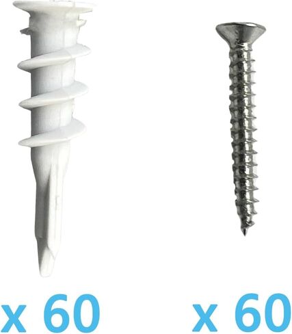 Dicio Wall Anchors for Drywall Heavy Duty and Screws Kit 300 pcs self Drilling sheetrock Anchors for Drywall for TV Wall Mount and Picture Hanging in Saudi Arabia