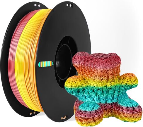 PLA Filament 1.75mm, Dimensional Accuracy +/-0.02mm, PLA 3D Printing Filament, Suitable for Most FDM Printers (Gold) in Saudi Arabia