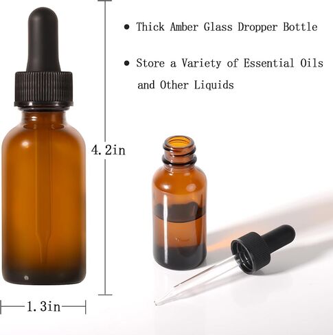 24 Pack, Glass Dropper Bottles 1oz for Oil with Small Funnel,Small Travel Containers Tincture Bottles with Dropper in Saudi Arabia
