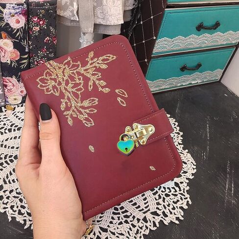 Waziaqoc 2PCS Heart Shaped Padlocks, Small Gold Padlock with Keys Metal Decorative Locks for Jewelry Box Storage Box Diary Mini Bags in Kuwait