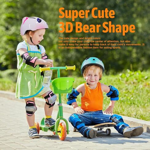 Kids Bike Helmet, Shinmax 3D Cartoon Children Bicycle Helmet Adjustable Toddler Lightweight Scooter Helmet for Boys and Girls Age 3-12 for Multi-Sport Cycling Skating Size 48-54cm in Saudi Arabia