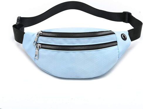 حقيبة خصر من MOCE للرجال والنساء، حقيبة أنيقة مقاومة للماء مع حزام قابل للتعديل للسفر والمشي لمسافات طويلة والجري والرياضات الخارجية. (Pink02) in Kuwait