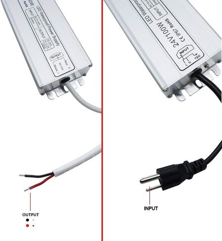 Inshareplus 24V 400W LED Supply ، IP67 DRIVER Outdoor Driver في الهواء الطلق ، AC 90-140V إلى DC 24V محول الجهد المنخفض ، محول محول لضوء LED ، مشروع الكمبيوتر ، الاستخدام في الهواء الطلق in Saudi Arabia