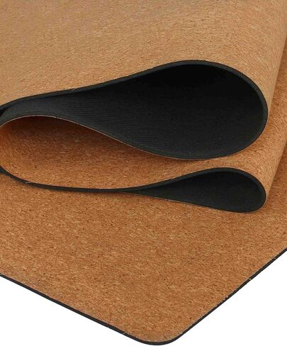 Cork Yoga Mat - Artist Designed, Premium Printed Eco-Friendly Non-Slip mat, Great for Regular & Hot Yoga, Pilates, Workouts 72 inch x 24 inch x 3mm Thick in Saudi Arabia