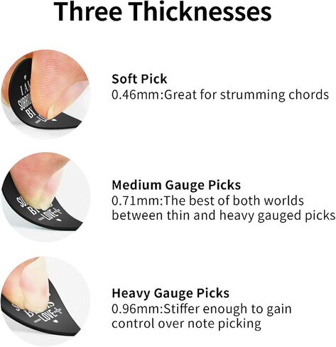Guitar Picks 6-Pack Thin, Medium Heavy and Leather Key Chain Pick Holder Best Memorial Gifts for Acoustic Guitar Lovers (Christian Quotes, 0.71mm) (Christian Quotes, 0.71mm) in Saudi Arabia