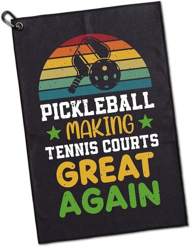 Some Uncles Take Naps Real Uncles Play Pickleball Printed Microfiber Pickleball Towel with Clip, Funny Pickleball Towel Gifts for Men Uncle, Birthday Gift for Pickleball Lover in Saudi Arabia
