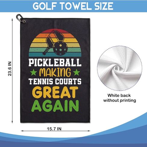 Some Uncles Take Naps Real Uncles Play Pickleball Printed Microfiber Pickleball Towel with Clip, Funny Pickleball Towel Gifts for Men Uncle, Birthday Gift for Pickleball Lover in Saudi Arabia