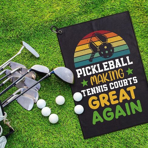 Some Uncles Take Naps Real Uncles Play Pickleball Printed Microfiber Pickleball Towel with Clip, Funny Pickleball Towel Gifts for Men Uncle, Birthday Gift for Pickleball Lover in Saudi Arabia