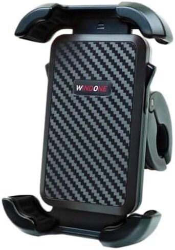 Bike Phone Holder, Motorcycle Phone Mount, Handlebar Phone Mount for Bicycle Scooter, Bike Accessories Compatible with 4.7"~6.7" iPhone, All Smartphones, Red in Saudi Arabia