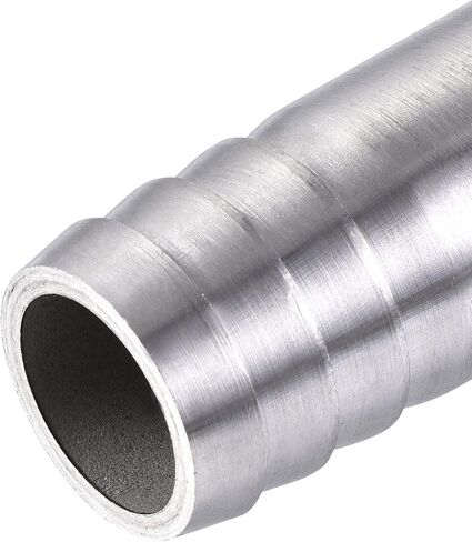 uxcell Barb Hose Fitting, 15x50mm Straight Coupler Quick Connector for 5/8 Inch ID Hose, 304 Stainless Steel, Pack of 2 in Saudi Arabia