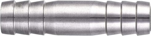 uxcell Barb Hose Fitting, 15x50mm Straight Coupler Quick Connector for 5/8 Inch ID Hose, 304 Stainless Steel, Pack of 2 in Saudi Arabia