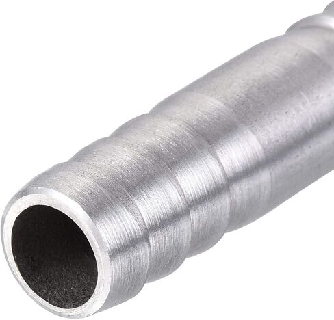 uxcell Barb Hose Fitting, 15x50mm Straight Coupler Quick Connector for 5/8 Inch ID Hose, 304 Stainless Steel, Pack of 2 in Saudi Arabia