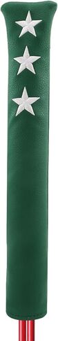 Golf Club Alignment Stick Cover with Embroidery Star Pattern Holds at Least 2 Sticks PU Leather Protector Case in Saudi Arabia