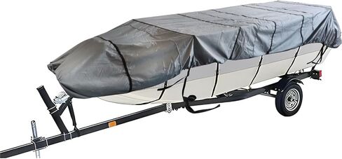 munirater 16Ft Boat Cover Heavy Duty Trailerable Replacement for Jon Boat Grey in Saudi Arabia