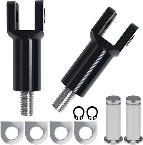 Passenger Foot Peg Supports Mounts Clevis Kit Compatible With Harley Davidson Softail 2000-2006. (black) in Saudi Arabia