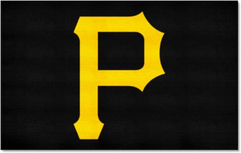 FANMATS 6496 Pittsburgh Pirates Baseball Shaped Accent Rug - 27in. Diameter - Circular Pirates Alternate Logo in Saudi Arabia