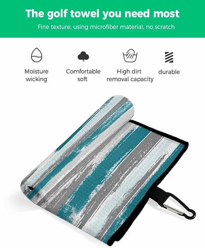 Butterfly Golf Towel 16"x24" Microfiber Glof Towels for Golf Bag, Waffle Pattern Golf Club Cleaning Towel with Carabiner Clip Golf Gift for Women & Men, Pastoral Style Artistic Butterfly Gradient Blue in Saudi Arabia