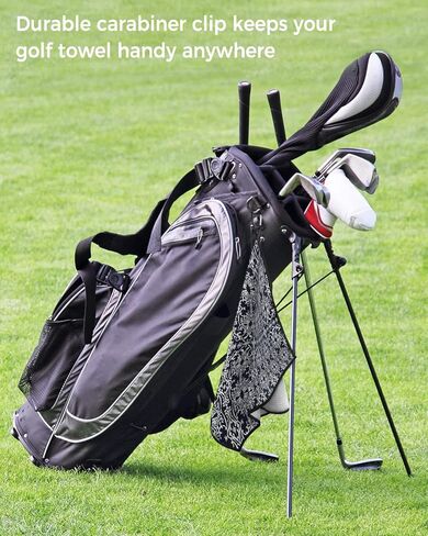 Butterfly Golf Towel 16"x24" Microfiber Glof Towels for Golf Bag, Waffle Pattern Golf Club Cleaning Towel with Carabiner Clip Golf Gift for Women & Men, Pastoral Style Artistic Butterfly Gradient Blue in Kuwait