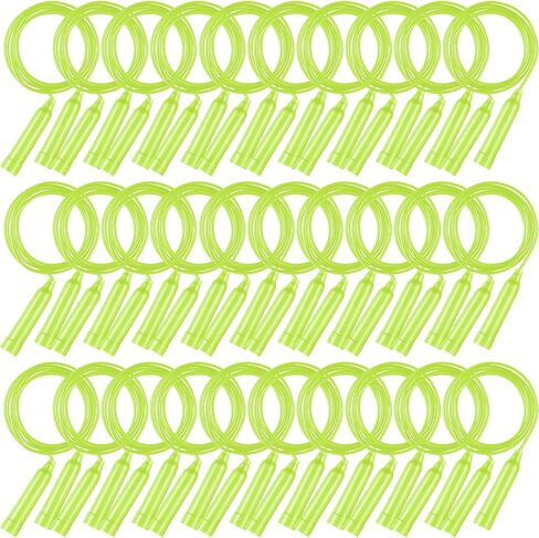 Yunsailing 30 Pcs Colorful Jump Ropes Bulk Plastic Jump Ropes for Kids 7.5 ft Adjustable Sports Skipping Rope Outdoor Speed Jumping Rope for Sports Birthday Party Activities in Saudi Arabia