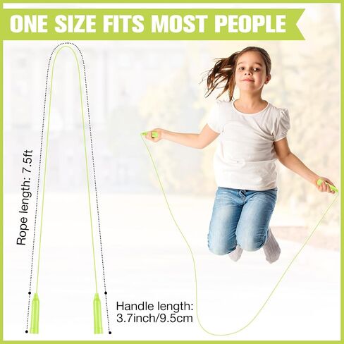 Yunsailing 30 Pcs Colorful Jump Ropes Bulk Plastic Jump Ropes for Kids 7.5 ft Adjustable Sports Skipping Rope Outdoor Speed Jumping Rope for Sports Birthday Party Activities in Saudi Arabia