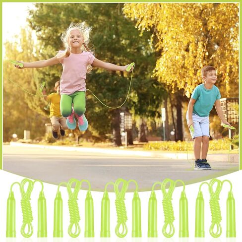 Yunsailing 30 Pcs Colorful Jump Ropes Bulk Plastic Jump Ropes for Kids 7.5 ft Adjustable Sports Skipping Rope Outdoor Speed Jumping Rope for Sports Birthday Party Activities in Saudi Arabia