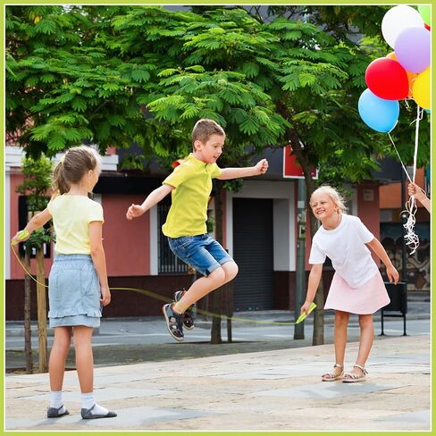 Yunsailing 30 Pcs Colorful Jump Ropes Bulk Plastic Jump Ropes for Kids 7.5 ft Adjustable Sports Skipping Rope Outdoor Speed Jumping Rope for Sports Birthday Party Activities in Saudi Arabia