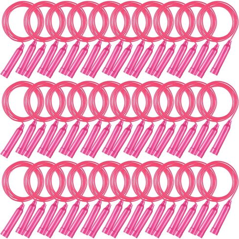 Yunsailing 30 Pcs Colorful Jump Ropes Bulk Plastic Jump Ropes for Kids 7.5 ft Adjustable Sports Skipping Rope Outdoor Speed Jumping Rope for Sports Birthday Party Activities in Saudi Arabia