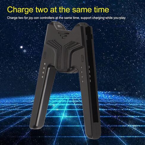 Universal Joycon Charging Grip Forswitch ، Switch Oled Joy Con Controller ، شحن سريع ، مؤشر LED ، كفاءة عالية ، وحدات التحكم في الطرف الثالث (أبيض) in Saudi Arabia