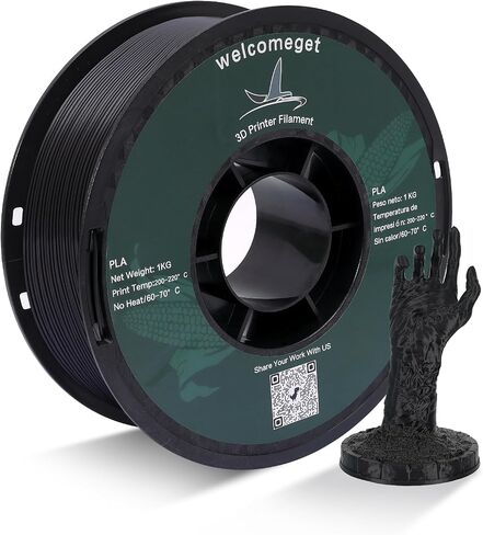 PLA 3D Printer Filament,One roll,Dimensional Accuracy +/- 0.03 mm, 1 kg Spool(2.2lbs), 1.75 mm，White in Saudi Arabia