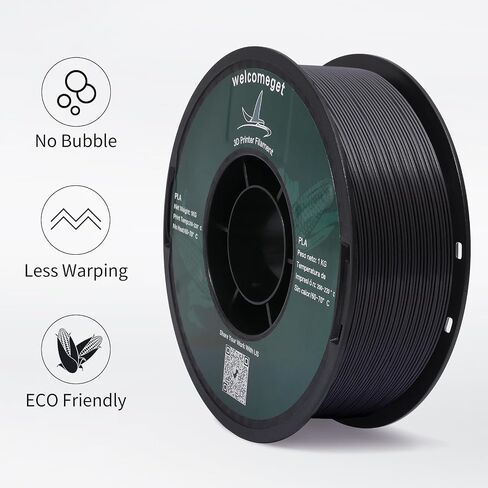 PLA 3D Printer Filament,One roll,Dimensional Accuracy +/- 0.03 mm, 1 kg Spool(2.2lbs), 1.75 mm，White in Saudi Arabia