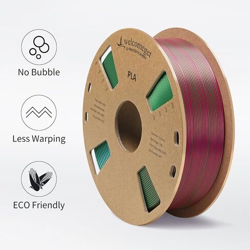 PLA 3D Printer Filament,One roll,Dimensional Accuracy +/- 0.03 mm, 1 kg Spool(2.2lbs), 1.75 mm，White in Saudi Arabia