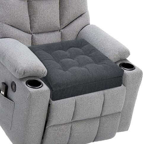 HAVARGO Recliner Cushions for Elderly, 20x20x5 Inch Thick Chair Cushion Patent Design Soft Tufted Dual Layer Booster Seat Cushions for Seniors Recliner Risers Taupe 1P in Saudi Arabia