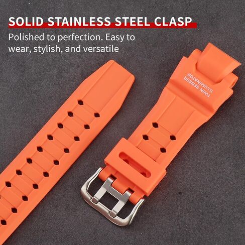 Resin Watch Band Replacement for Casio for G-Shock GA-1000 GA-1100 GW-A1000 GW-A1100 GW-4000 G-1400 Men' Sports Waterproof Black Bracelet in Saudi Arabia