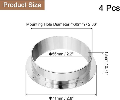 uxcell 4 Pcs 2.36 inch (60mm) Nylon Desk Grommets, Plastic Cable Hole Cover, Wire Cord Cable Organizer for Computer Desk Cabinet, Gold in Saudi Arabia