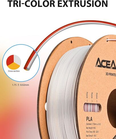 Marble PLA 3D Printer Filament, Stone-Like Texture, Dimensional Accuracy +/- 0.02 mm,1 kg Spool, 1.75 mm in Saudi Arabia