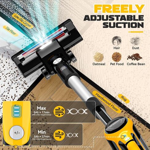 150W/18Kpa Cordless Mini Handheld Vacuum Cleaner for DeWALT 20v Battery(No Battery), 4 in 1 Car Vacuum Cleaner High Power with Brushless Motor, Hand Held Vacuum Cleaner for Car Home Office, Pet Hair in Saudi Arabia