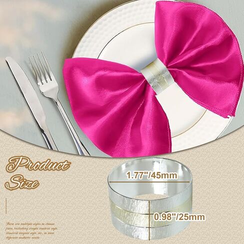6 Pack Gold Napkin Rings, Metal Napkin Rings Elegant Table Decorations for Wedding, Dinner in Kuwait