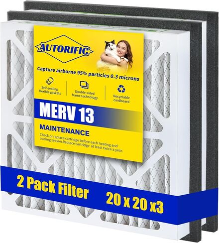 20x20x3 MERV 13 Air Filter Compatible with Zephyr VGF Series, Whole Home Pleated Air Conditioner Furnace Air Filters Air Filtration System,1 Pack (1 Pack) in Saudi Arabia