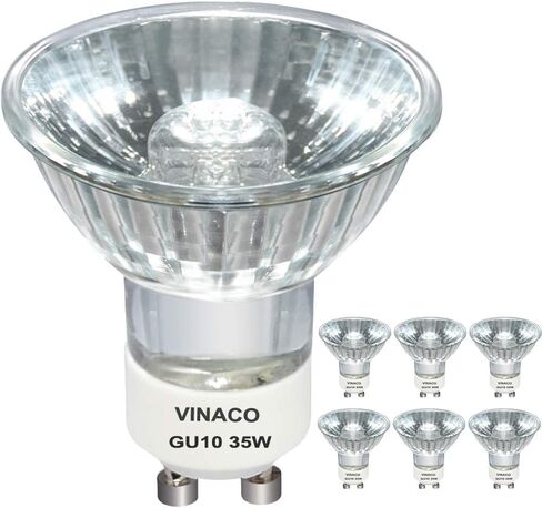 GU10 Halogen 50W Plbs ، 6pcs GU10+C 120V 50W Light Light Light ، GU10 Dimmable ، White What in Kuwait